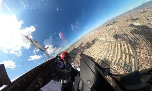 Thunderbirds fly over Las Vegas for healthcare appreciation 