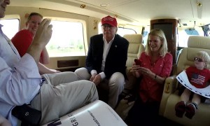 Boy Asks Trump if He's Batman during Helicopter Ride