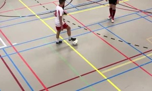 Soccer Player Shows Off Impressive Moves In Match
