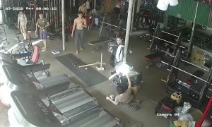 Treadmill Too Fast for Unsuspecting Woman