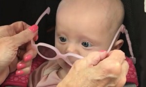 Baby Gets Glasses And Can See Clearly For First Time