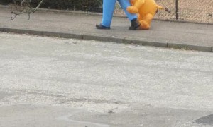 Postman Brightens the Mood with Silly Costume