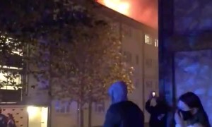 Residents evacuated at massive fire hits north London building