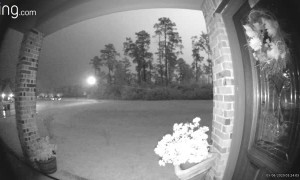 Lightning Strike Shakes House and Lights up the Night Sky