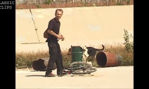 Jump Ends with Broken Bicycle