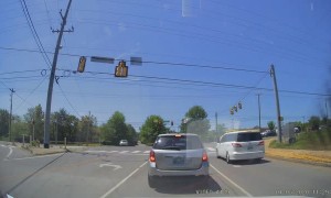Driver Performs Strange and Dangerous U-Turn