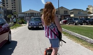 Skating Rocker Celebrates the Star and Stripes During Air Show