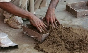 Man Skilfully Cast an Aluminum Engine Cover