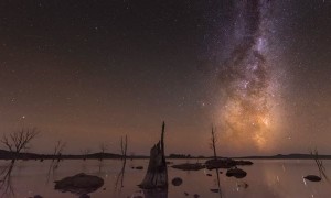 Milky Way Moving Across the Night Sky