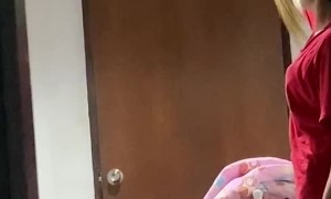 Gecko Lays Claim to Hallway Ceiling