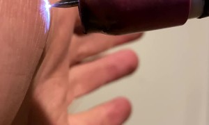 Guy Demonstrates How Homemade Bug Zapper Works