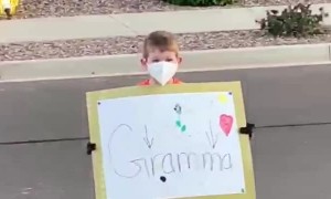 Cute Quarantine Birthday Surprise while Grandma Battles with MS