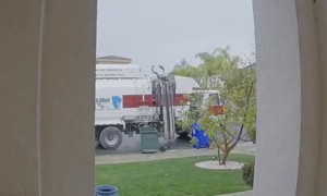 Garbage Truck Only Gives Back the Wheels