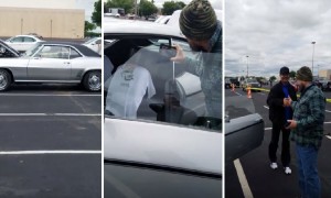 Son surprises his dad with the car of his dreams