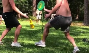 Will he Catch the Frisbee?