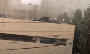 Storm Causes Transformer to Blow