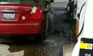 Gas Draining From Pump in Car