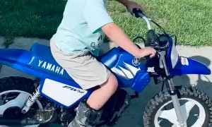 Dad Surprises Son with Dirt Bike