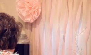 Granddaughters Hair Catches Fire While Singing