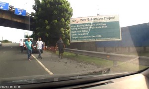 Truck Takes a Nosedive