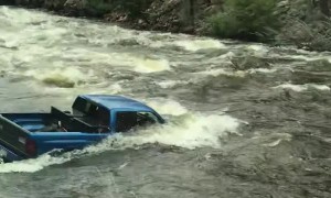 Truck Stuck in a Stream