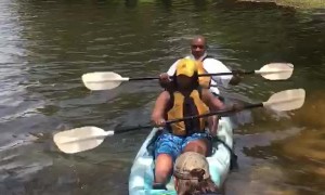 Father-Daughter Kayak Trip Takes a Flip