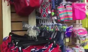 Dad Makes Funny Commentary on Souvenir Shop's Peculiar Niche