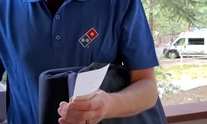 Pizza Delivery Driver Enjoys Playing a Game of Surprise