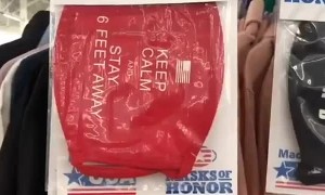 At Walmart with a Home Grown Mask