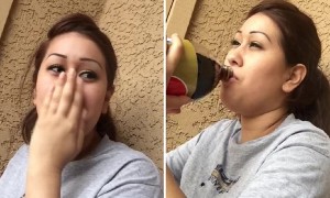 Woman tries Pepsi for the first time and can't hold back emotions