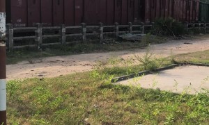 Car Pays Cost for Rolling onto Rails