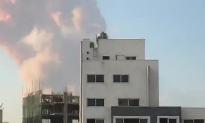 Big explosion in Beirut Lebanon.