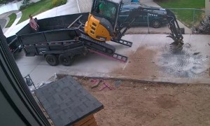 Loading Excavator Doesn't Go Great