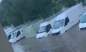 Extreme flooding causes massive damage near Falkirk, Scotland