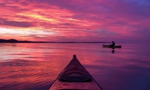 Kayaking under a Breathtaking Croatian Sunset