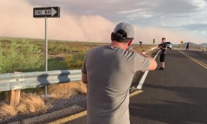 Dust Storm Rolling Across Arizona