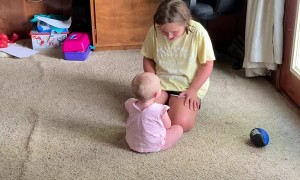 Niece and Baby Have a Cute Argument