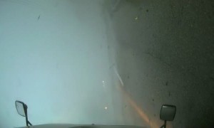 Tornado Turns over Truck on Highway