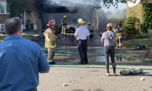 Both Dogs Saved From Garage Fire