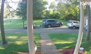 Tire Hits House at 65 mph