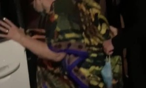 Befuddled Mum Needs Help Entering Taxi