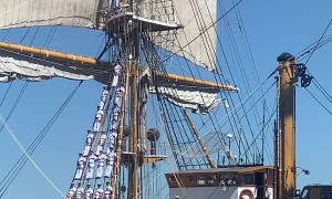 Navy Training Ship Sets Sail through Italy
