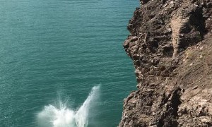 Full Send Cliff Dive Leads to Back Flop