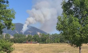 Wildfire Engulfs Montana Mountain Range