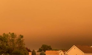 The view from Greeley, Colorado of the fires is truly apocalyptic 