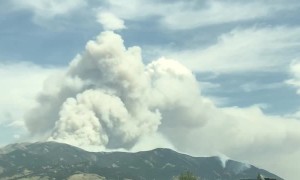 Time Lapse Footage of Bridger Foothills Fire