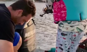 Daughter Catches Her First Trout