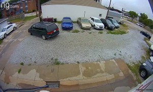 Woman Treats Car Park as Public Toilet