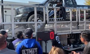 Engine Explosion Blows Truck Apart