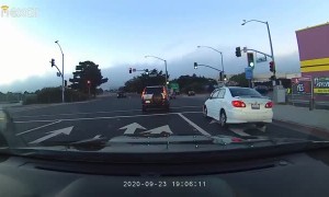 Man Tries to Flee After Flipping Stolen Cop Car